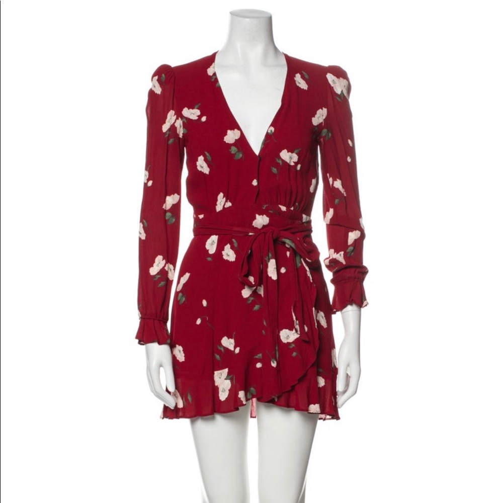 Reformation Floral Print Mini Dress size S